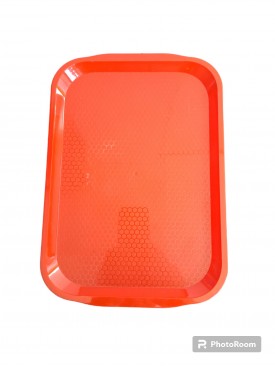 20X30 KIRMIZI PLASTİK FASTFOOD TEPSİ